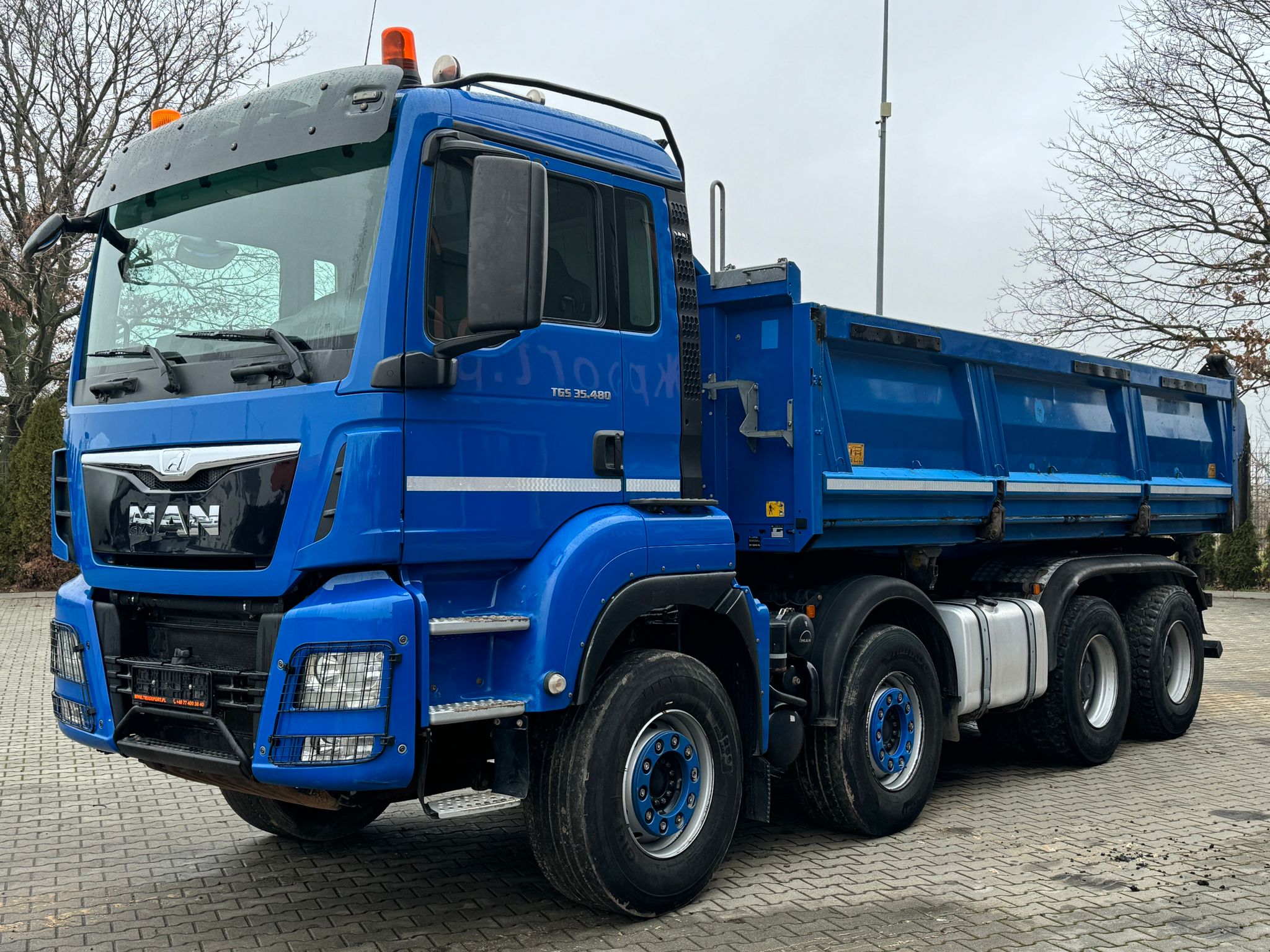 MAN TGS 35.480 8x4 EURO6|WYWROTKA TRÓJSTRONNA Z BORDMATIKIEM